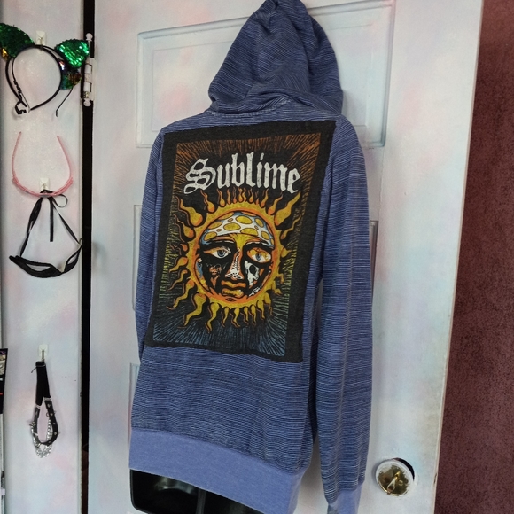 Custom RAGE × Billabong Sublime hoodie! Ooak one-of-a-kind piece! Sold@store - Picture 3 of 7